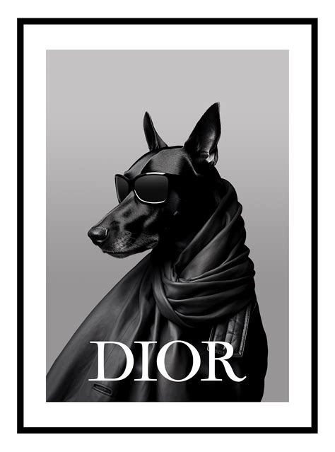 dior doberman prints